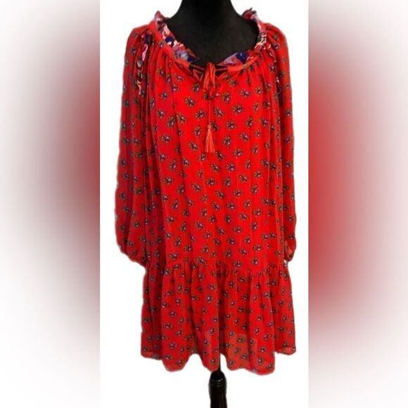 NWOT. Beltaine Womens Patterned Peasant Dress size M - Picture 4 of 10